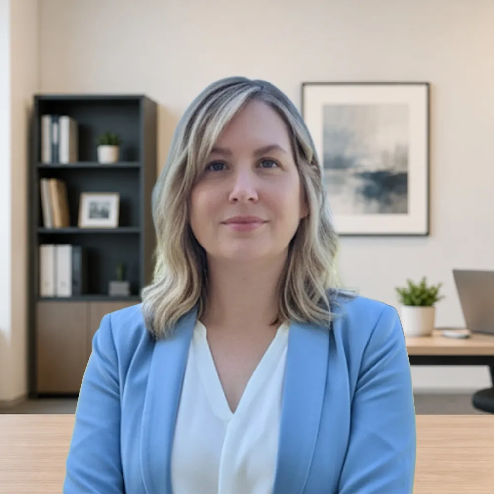 Professional headshot of Christy Krzyzaniak, founder of ClearLedgers