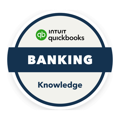 Intuit QuickBooks Banking Knowledge badge