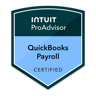 Intuit ProAdvisor QuickBooks Payroll Certified badge
